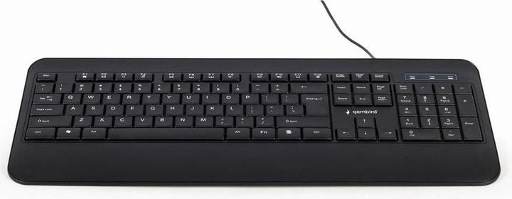 Image du produit Gembird /'Rainbow/' Clavier multimédia rétro-éclairé, noir, US Layout (US, Filaire)