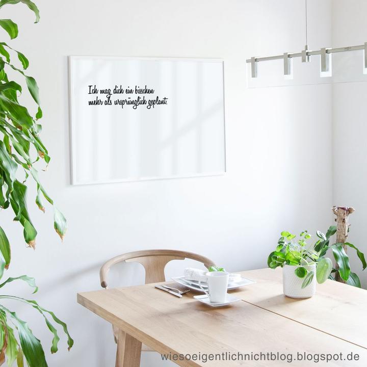 Actual product image Trenddeko I like you a little more (24 x 30 cm)
