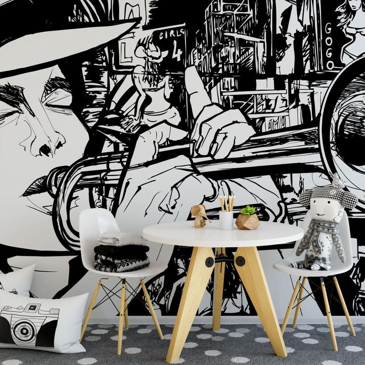 Immagine prodotto Trenddeko Suono di un musicista di strada (480 x 300 cm)