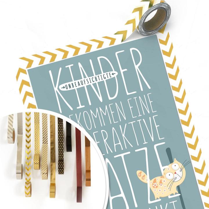 Produktbild Trenddeko Unbeaufsichtigte Kinder bekommen eine hyperaktive Katze geschenkt. (105 x 160 cm)