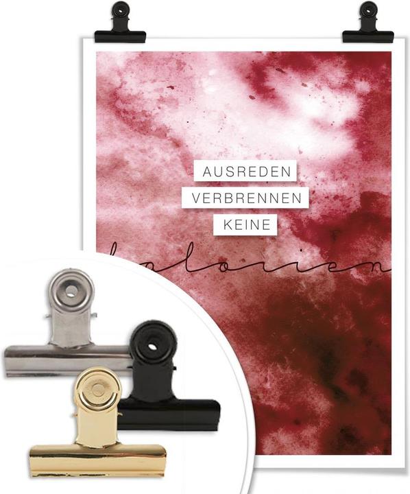 Produktbild Trenddeko Ausreden verbrennen keine Kalorien (24 x 30 cm)