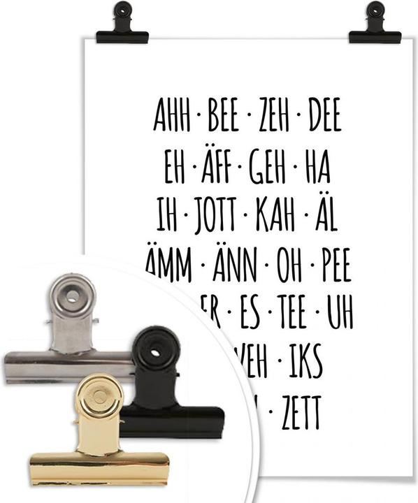 Produktbild Trenddeko Das etwas andere Alphabet (30 x 40 cm)