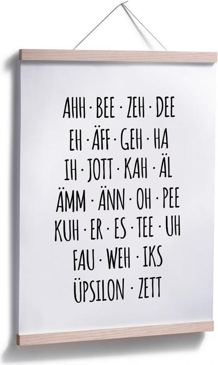 Produktbild Trenddeko Das etwas andere Alphabet (30 x 40 cm)