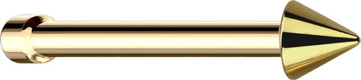 Produktbild Star Piercing Nasenstecker gerade vergoldet mit Cone (Chirurgenstahl 316L, ohne Messing)