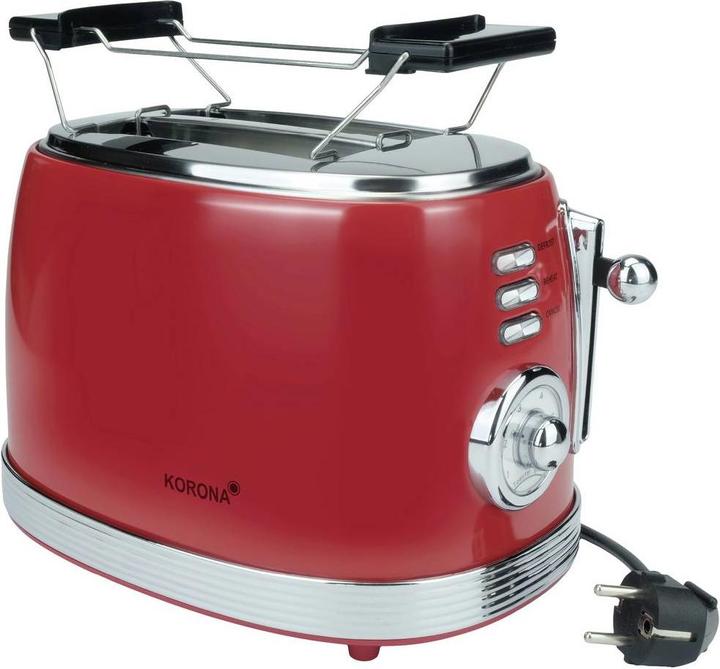 Produktbild Korona 2-Scheiben Toaster Retro rot 21668