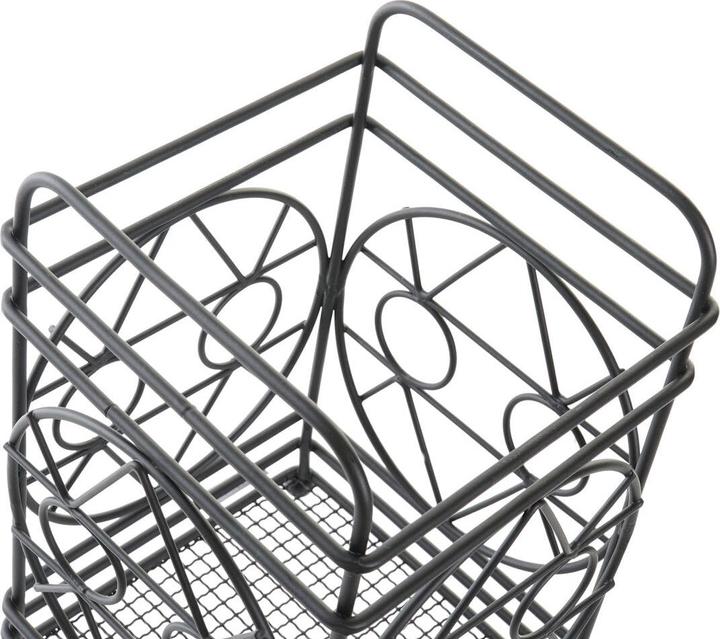 Produktbild DKD Home Decor Abtropfbehälter für Besteck Schwarz Metall Geometrisch 12 x 12 x 20 cm