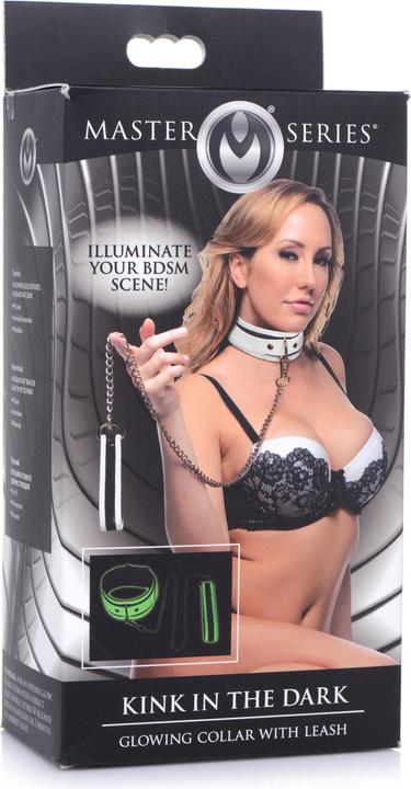 Produktbild Master Series Kink in the Dark Glowing Collar & Leash