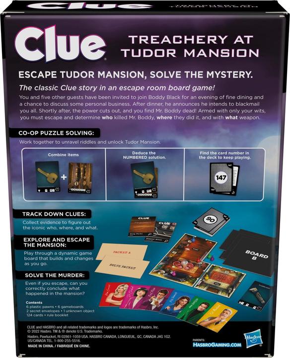 Actual product image Hasbro Gaming Cluedo Escape (German)