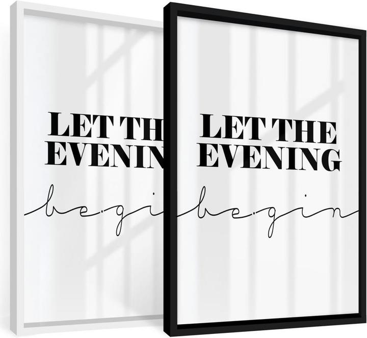 Actual product image Trenddeko Let the evening be-gin (30 x 40 cm)