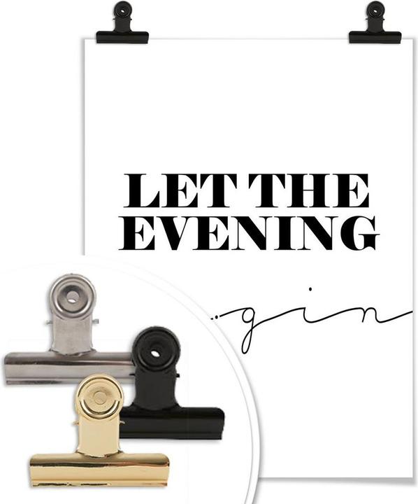 Actual product image Trenddeko Let the evening be-gin (30 x 40 cm)