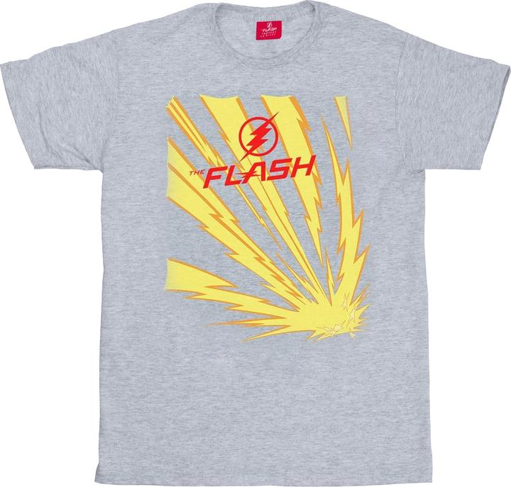 Actual product image Girls The Flash Lightning Bolts Cotton T-Shirt (140, 146)