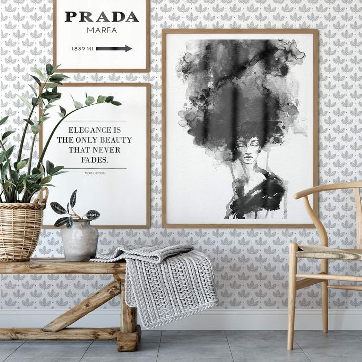 Image du produit Trenddeko Audrey Hepburn - L'élégance est la seule beauté (60 x 80 cm)