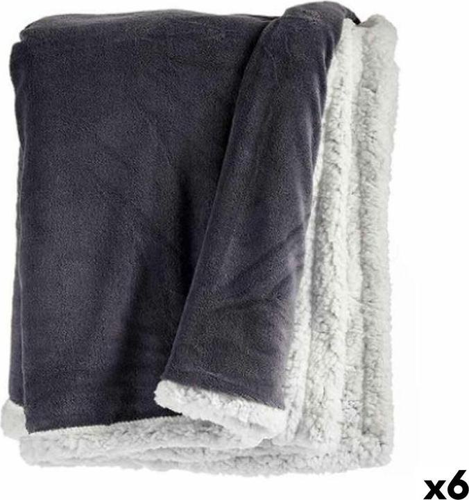 Gift Decke Weiss Grau 130 x 1 x 170 cm (6 Stück)