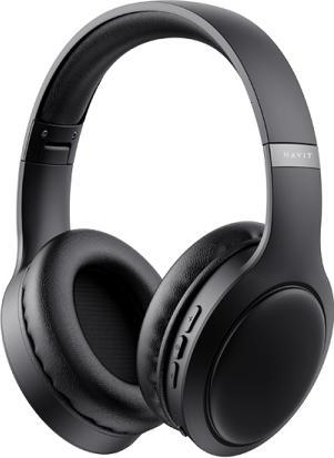 Actual product image Havit H630BT over-ear BT headphones Black (55 h, Wireless)