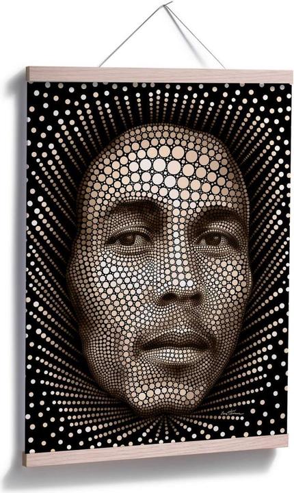 Produktbild Trenddeko Ben Heine - Circlism: Bob Marley (24 x 30 cm)