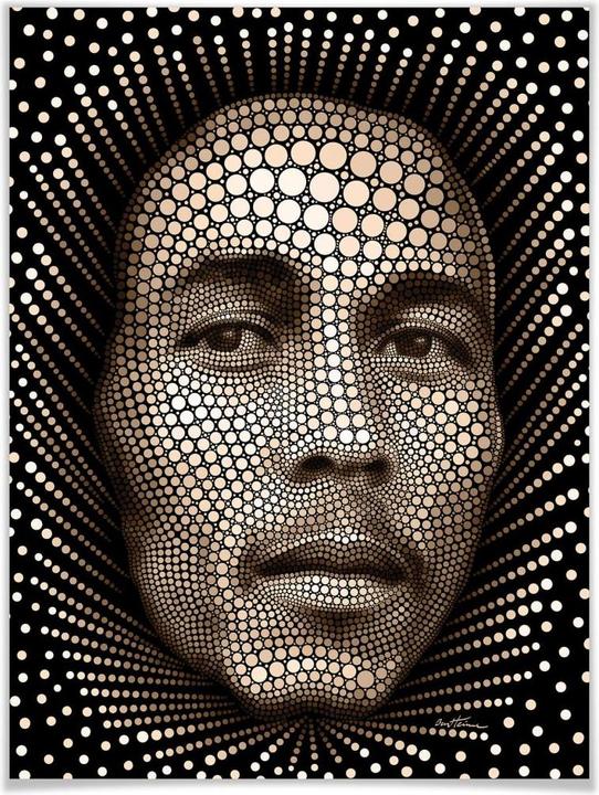 Image du produit Trenddeko Ben Heine - Circlism : Bob Marley (60 x 80 cm)