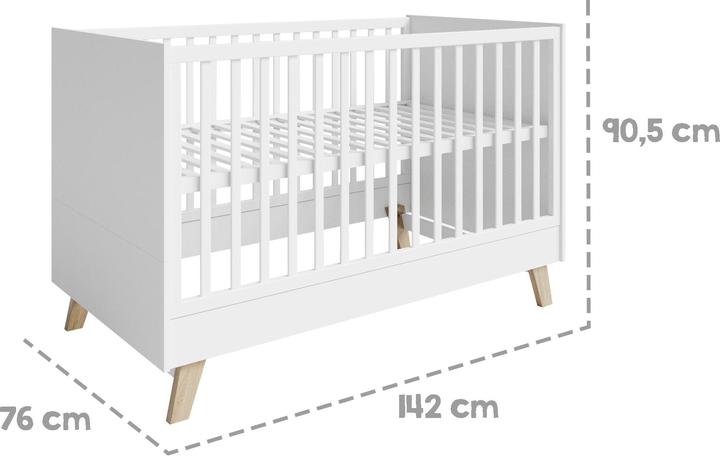 Immagine prodotto Roba Set di camerette per bambini Smile (Culla, Fasciatoio)