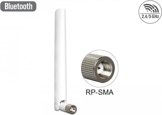 Image du produit Delock Antenne WLAN, 2-5dBi, avec articulation basculante (WiFi)