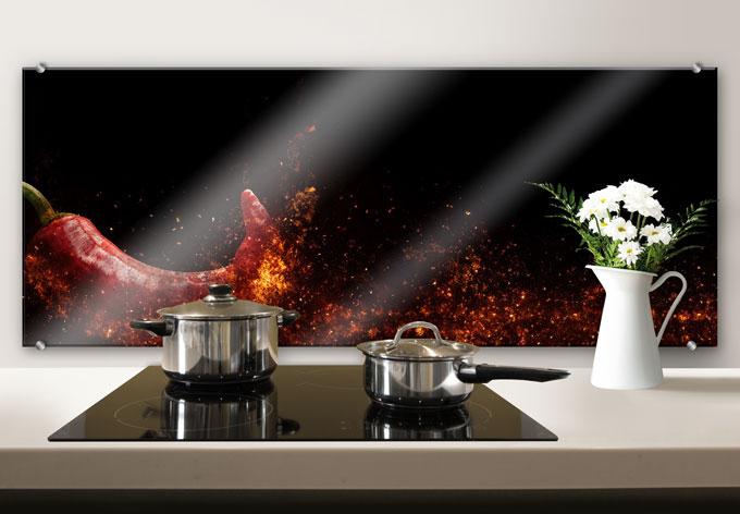 Produktbild Trenddeko Chili on Fire - Panorama (50 x 120 cm)