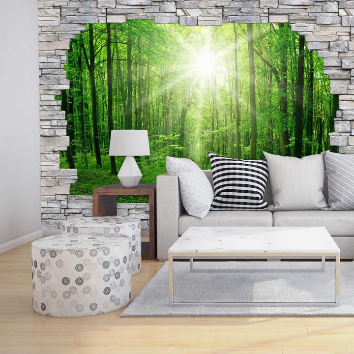 Produktbild Trenddeko 3D Sunny Forest Mauer (432 x 300 cm)