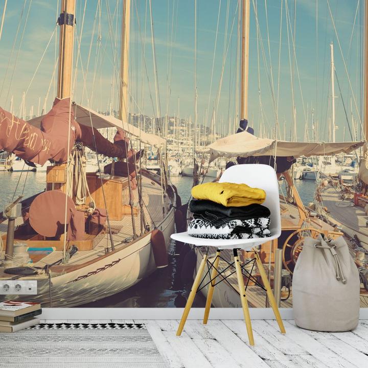 Image du produit Trenddeko Voiliers dans le port (240 x 350 cm)
