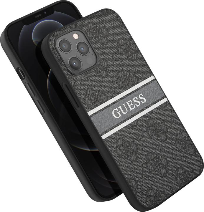Actual product image Guess Hard Cover 4G Printed Stripe (Apple iPhone 12 Pro Max)