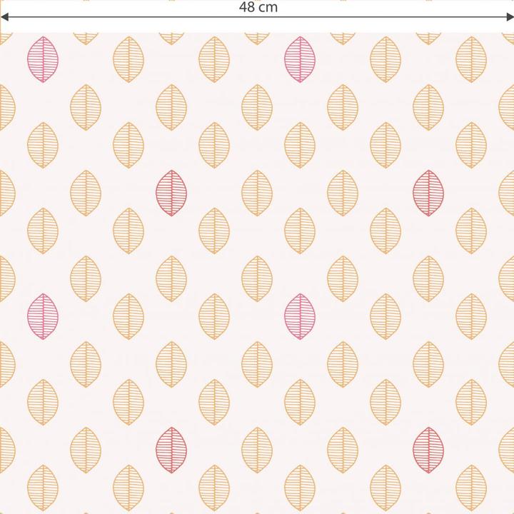 Actual product image Trenddeko Leaves - orange (1008 x 48 cm)