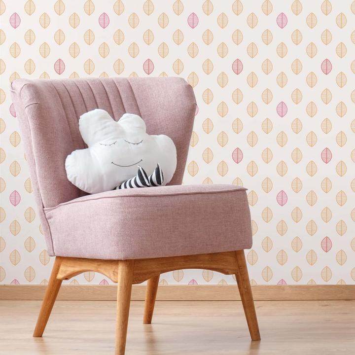 Actual product image Trenddeko Leaves - orange (1008 x 48 cm)
