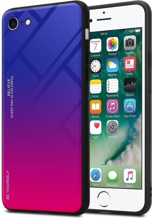 Productafbeelding Cadorabo TPU 2 kleuren glasdekking (Apple iPhone 7, Apple iPhone SE (2e generatie))