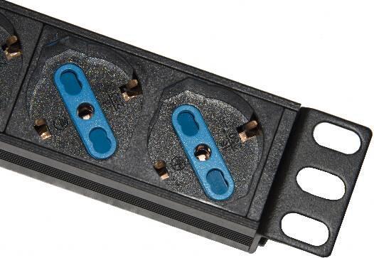 Actual product image Armadio Rack Multipresa 12 Prese Verticale Magnetotermico