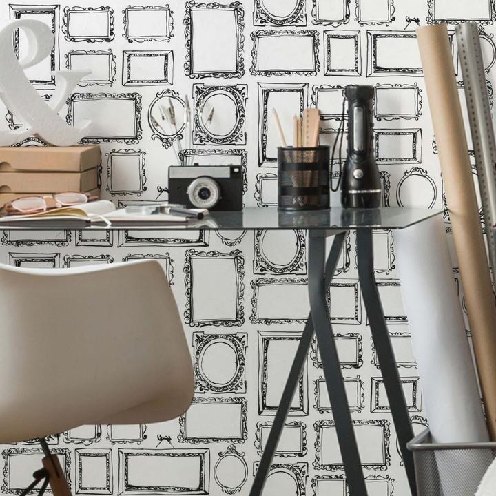 Produktbild Trenddeko Frame Your Life - schwarz-weiss (528 x 48 cm)