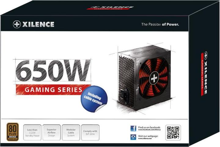 Actual product image Xilence XP650R10 (650 W)