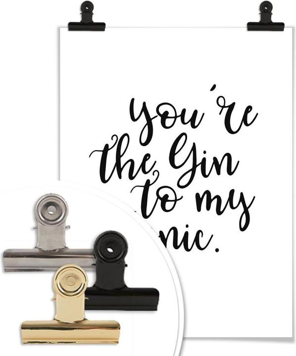 Produktbild Trenddeko You are the Gin to my tonic (60 x 80 cm)