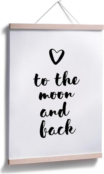 Produktbild Trenddeko Love to the moon and back (40 x 50 cm)