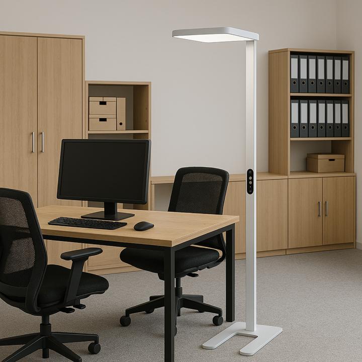 Actual product image Luxula LED office floor lamp, up/down, white (7000 lm)