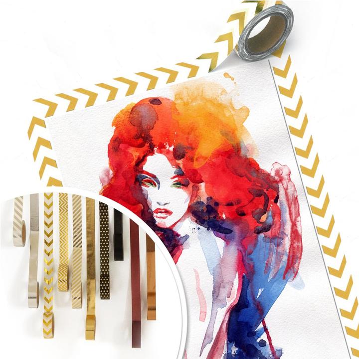 Actual product image Trenddeko The woman with the fiery red hair (30 x 45 cm)