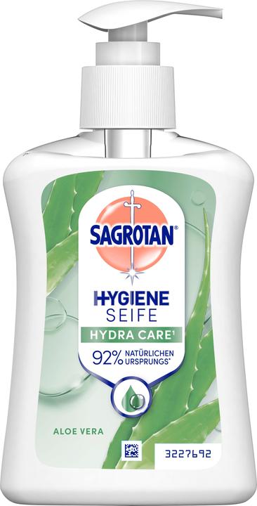 Sagrotan Liquid soap Aloe Vera, antibacterial, dermatologically tested, white, 250 ml, in pump sp... (Liquid soap, 250 ml)