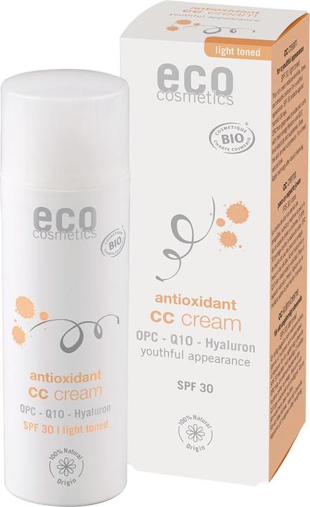 Eco Cosmetics CC Creme getönt hell LSF 30, 50 ml (Hell)