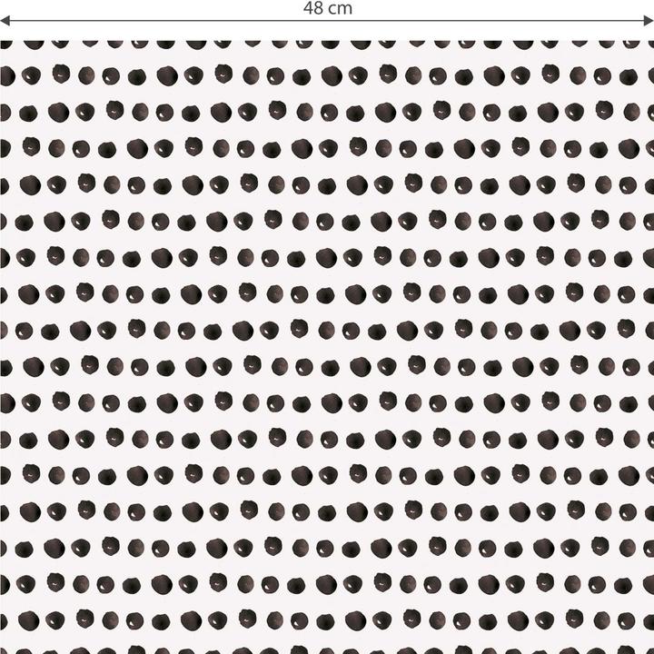 Image du produit Trenddeko Aquarelle points 01 - noir et blanc (1008 x 48 cm)