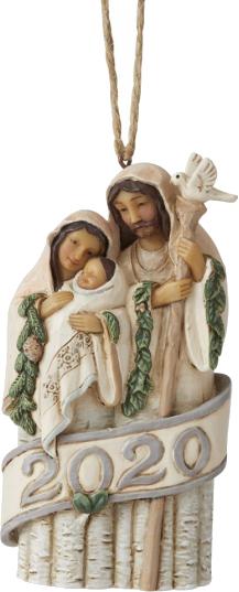 Immagine prodotto Jim Shore Ornamento da appendere con data della Sacra Famiglia 2020 (1 -parte)