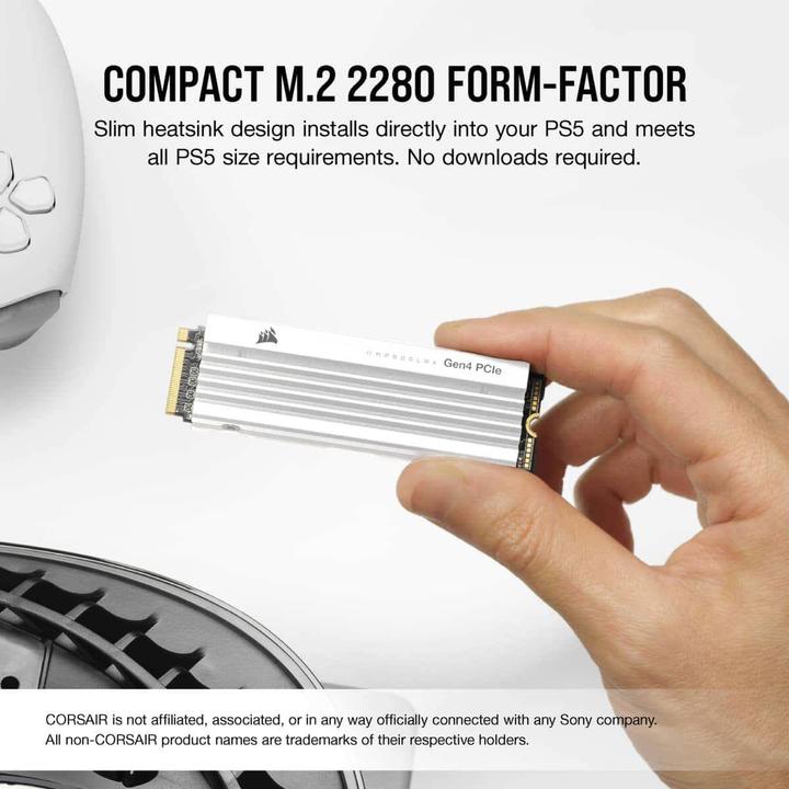 Actual product image Corsair MP600 PRO LPX (1000 GB, M.2 2280)