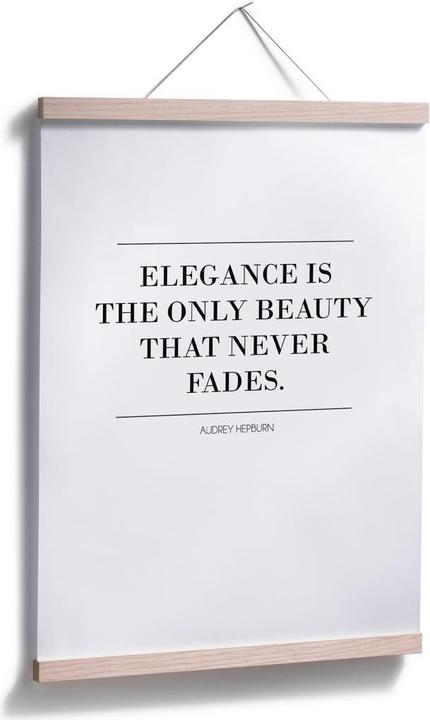 Image du produit Trenddeko Audrey Hepburn - L'élégance est la seule beauté (60 x 80 cm)