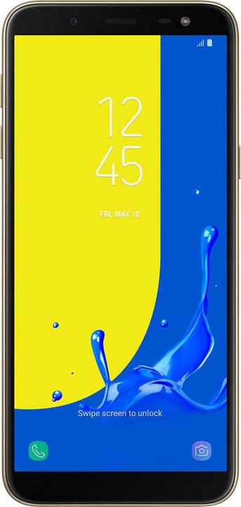 Produktbild Samsung Galaxy J6 EU (32 GB, Gold, 5.60", Dual SIM + SD, 13 Mpx, 4G)