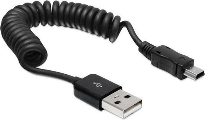 Delock USB-mini-Kabel Spiralkabel (0.20 m, USB 2.0)
