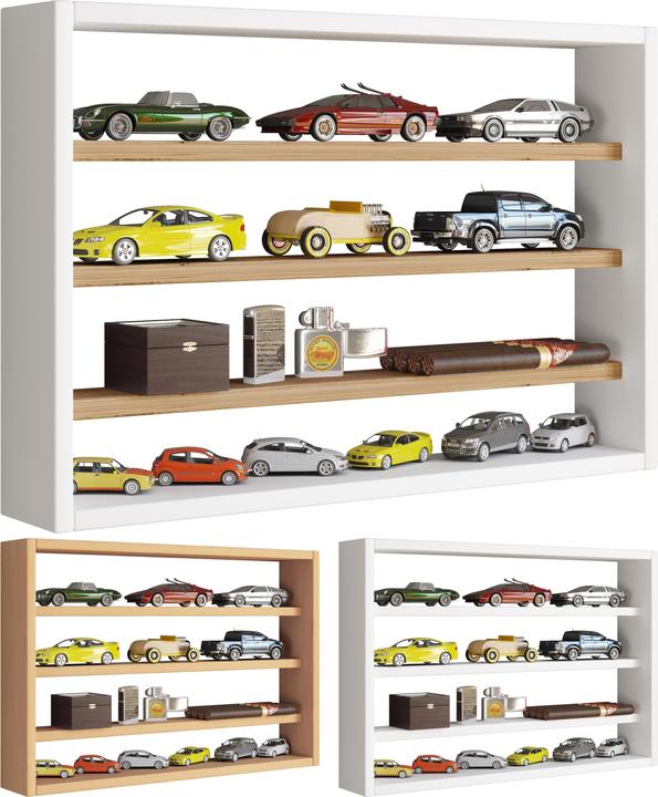 Image du produit VCM Étagère murale en bois Vitrine murale Étagère Osado M (60 x 10 x 40 cm)