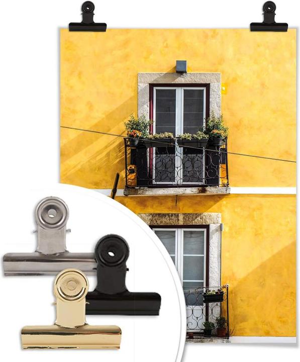 Actual product image Trenddeko The yellow house facade (50 x 60 cm)