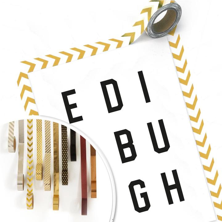 Actual product image Trenddeko Typography Edinburgh (24 x 30 cm)