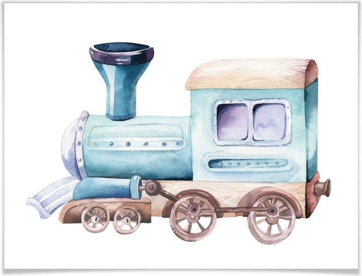 Produktbild Trenddeko Kvilis - Die Lokomotive (50 x 40 cm)