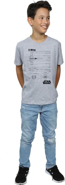 Produktbild Star Wars XWing Blueprint TShirt Jungen (140, 146)