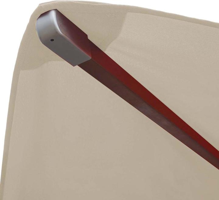 Immagine prodotto Mendler Copertura per ombrellone in legno per gastronomia, copertura di ricambio per ombrellone, quadrata (3 m)